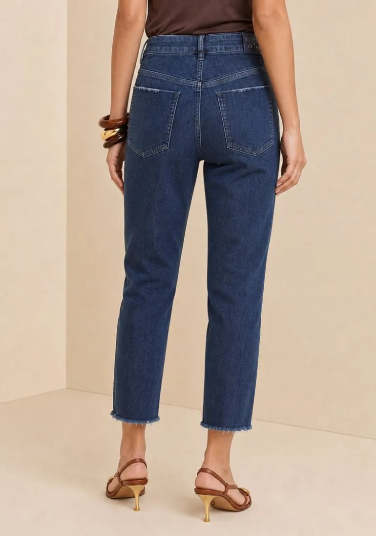 Calça Skinny Alta Azul