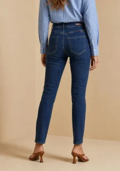 Calça Skinny Média Azul