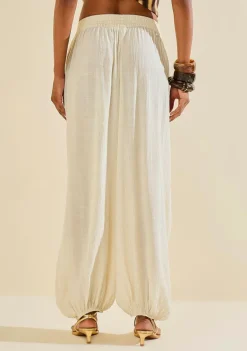 Calca Fluida Palmare Off White