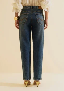Calca Jeans Reta Cadência Azul