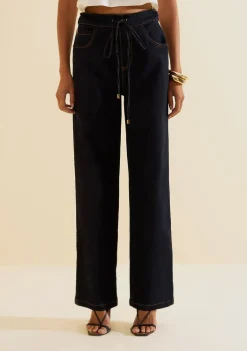 Calca Jeans Wide Prisma Azul