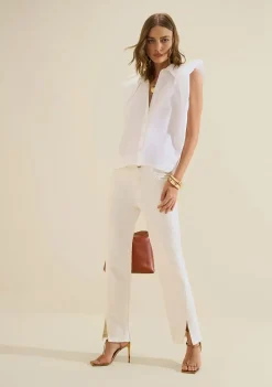 Calca Reta Salina Off White