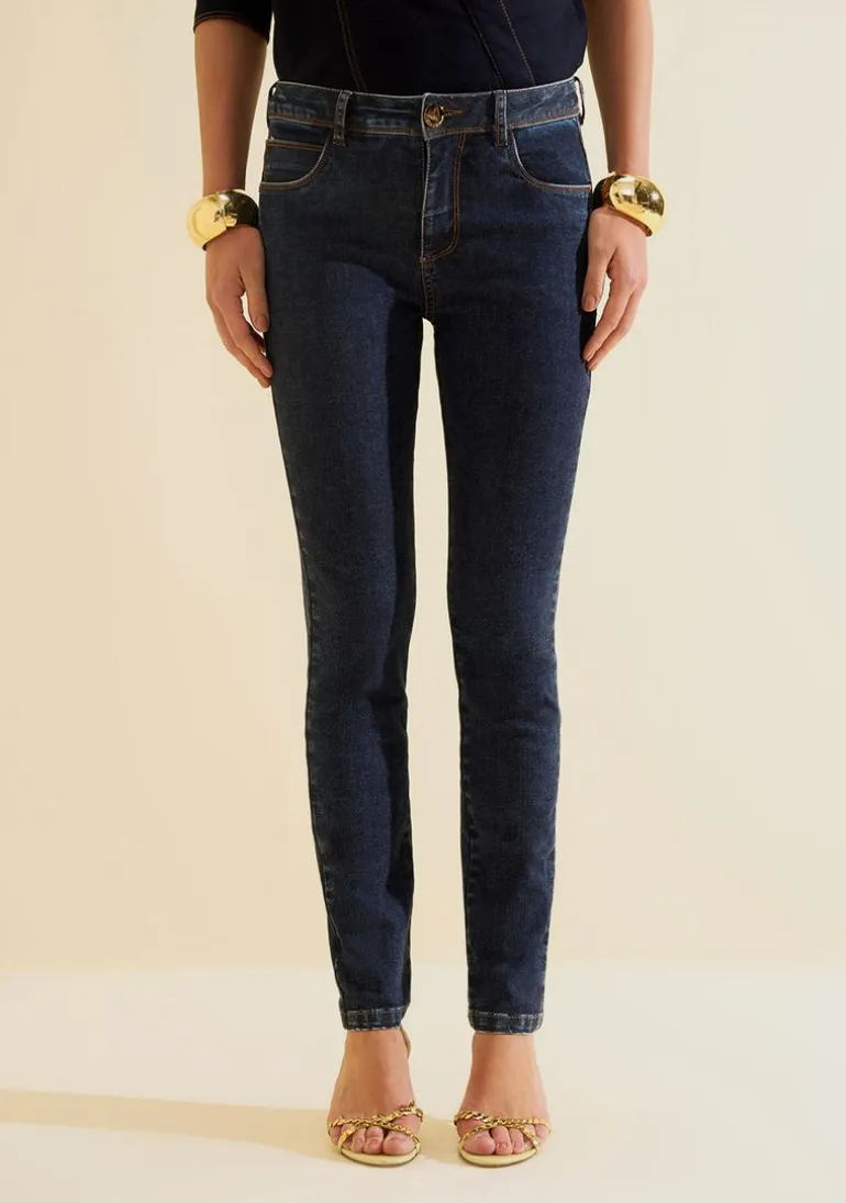 Calca Skinny Índigo Azul