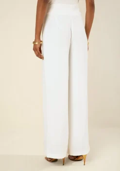 Calca Wide Leg Lírio Off White