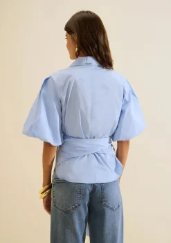 Camisa Manga Curta Aeris Azul