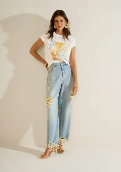 Camiseta Manga Curta Florescer Off White