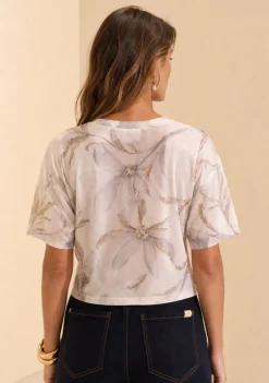 Camiseta Manga Curta Miragem Azul