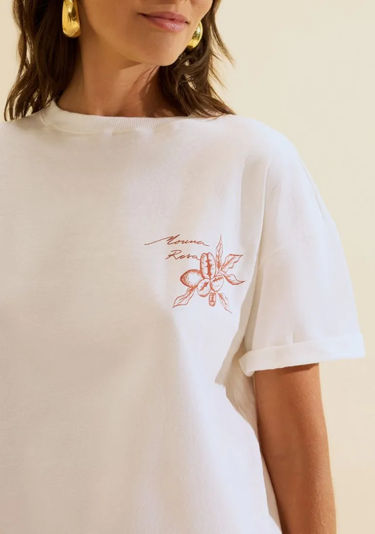Camiseta Manga Curta Moka Off White