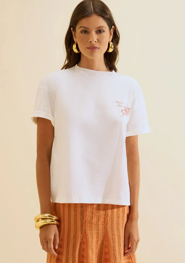 Camiseta Manga Curta Moka Off White