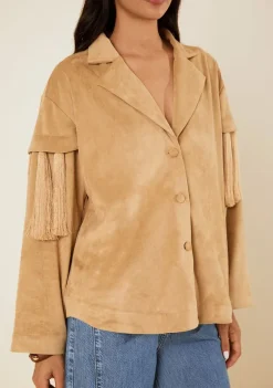 Casaco Overshirt Motus Bege Claro