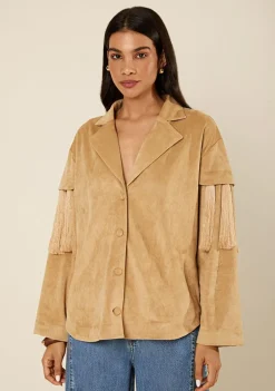 Casaco Overshirt Motus Bege Claro