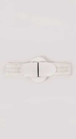 Cinto Morena Rosa Cintura Largo Com Elástico Off White