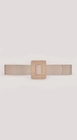 Cinto Morena Rosa Cintura Médio Com Fivela Off White