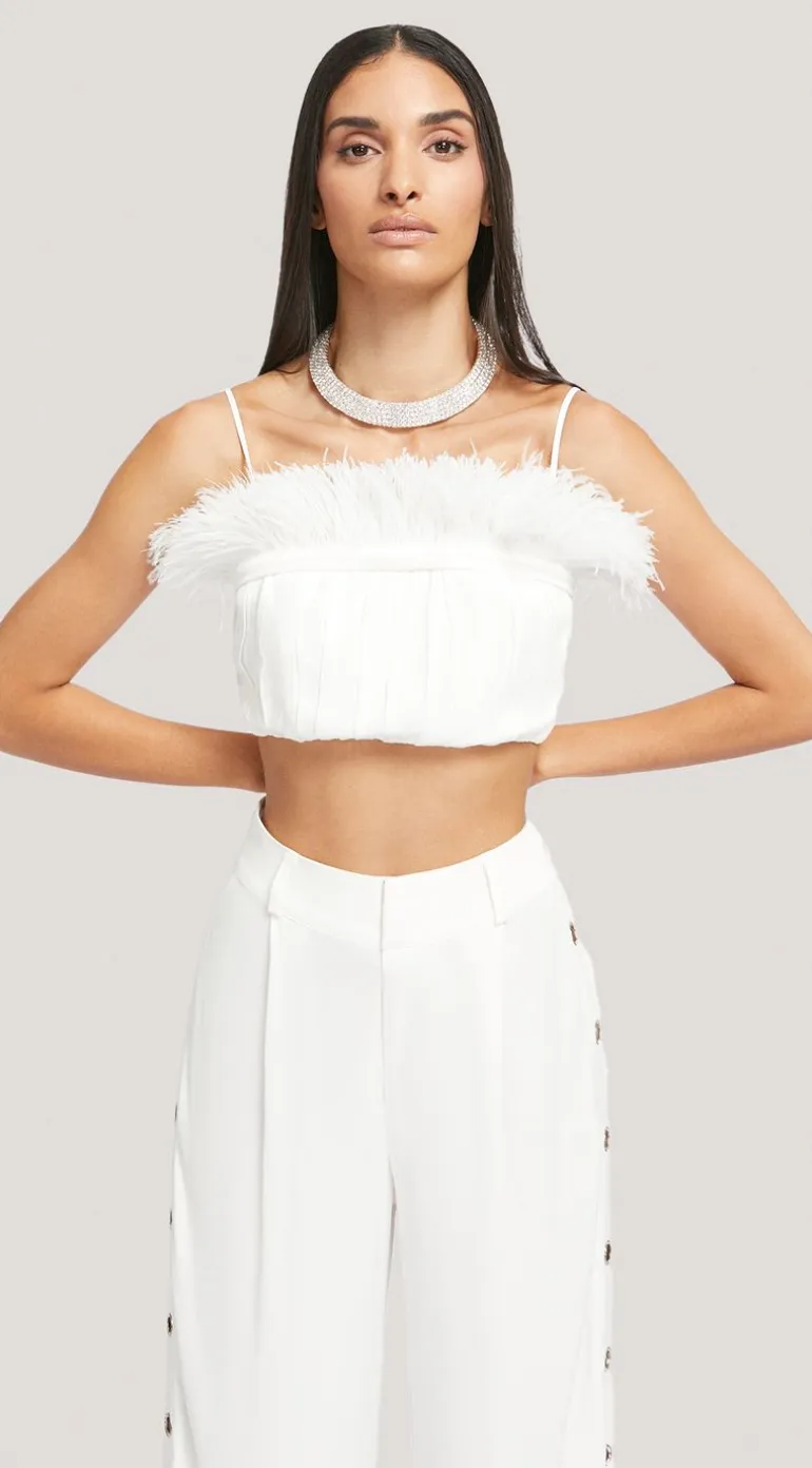 Cinto Morena Rosa Faixa Reto Com Amarração Off White