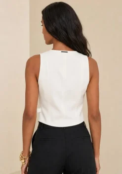 Colete Alça Media Refino Off White