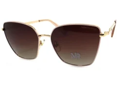 Óculos Morena Rosa Gatinho Com Metal Dourado