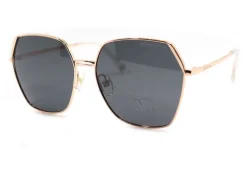 Óculos Morena Rosa Geometrico Haste Flexivel Dourado