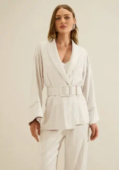 Kimono Manga Longa Aurora Off White