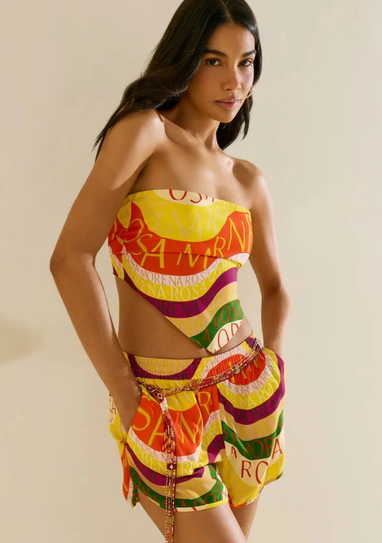 Lenço Morena Rosa Pequeno Amarelo