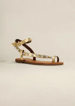 Rasteira Alba Dourado