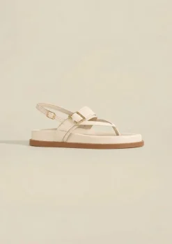Sandalia Papete Alba Off White