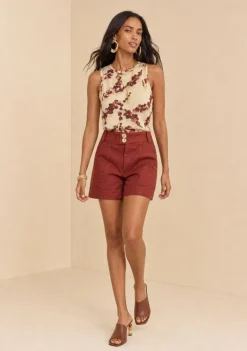 Short Amplo Estado Natural Bordo