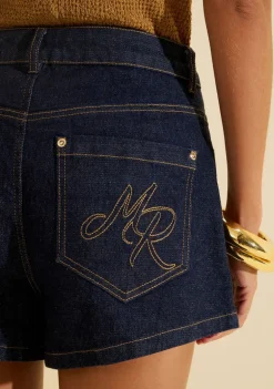 Shorts Jeans Amplo Prisma Azul