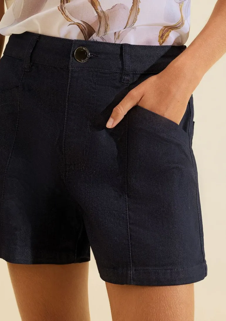 Shorts Jeans Reto Origem Azul