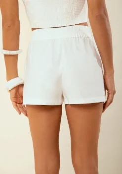 Shorts Morena Rosa Reto Alta Off White