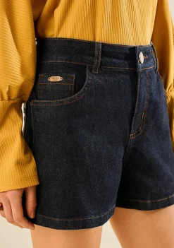 Shorts Morena Rosa Reto Média Azul