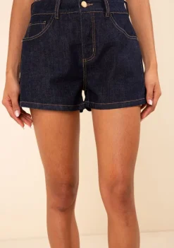 Shorts Morena Rosa Reto Média Azul