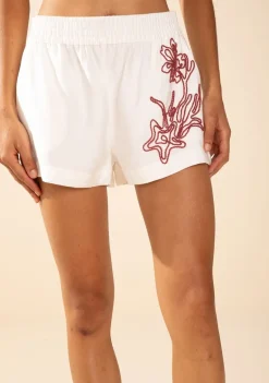 Shorts Morena Rosa Reto Média Off White