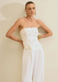 Top Ajustado Lírio Off White
