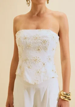 Top Ajustado Lírio Off White