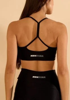 Top Morena Rosa Decote Careca Alça Cruzada Preto