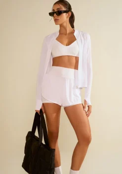 Top Morena Rosa Decote Costas Alça Fina Branco