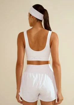 Top Morena Rosa Decote Costas Alça Fina Branco