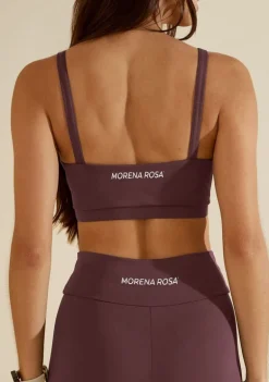 Top Morena Rosa Decote Quadrado Alça Larga Preto