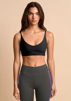 Top Morena Rosa Decote V Alça Fina Preto
