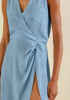 Vestido Curto Enlace Azul