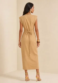 Vestido Curto Orla Bege