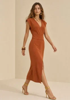 Vestido Curto Orla Marrom
