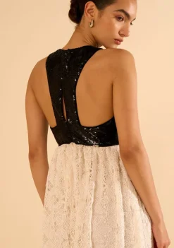 Vestido de Renda Dálmata Off White