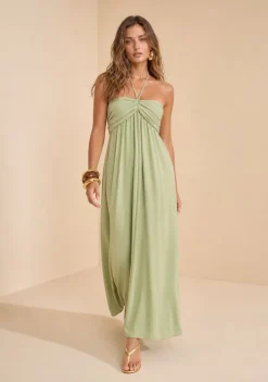 Vestido Longo Flora Verde