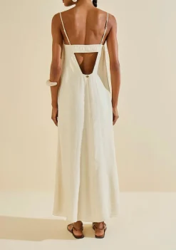 Vestido Longo Herbário Off White