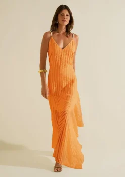 Vestido Longo Lumina Laranja