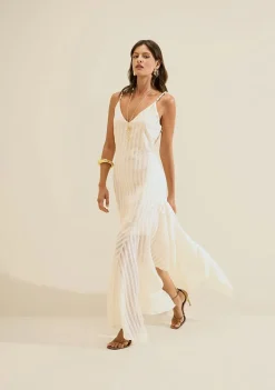 Vestido Longo Lumina Off White