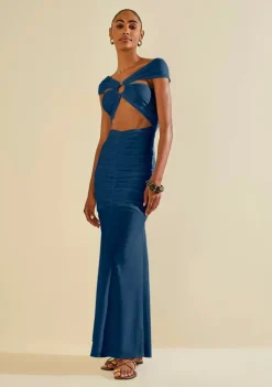 Vestido Longo Âmago Azul Escuro
