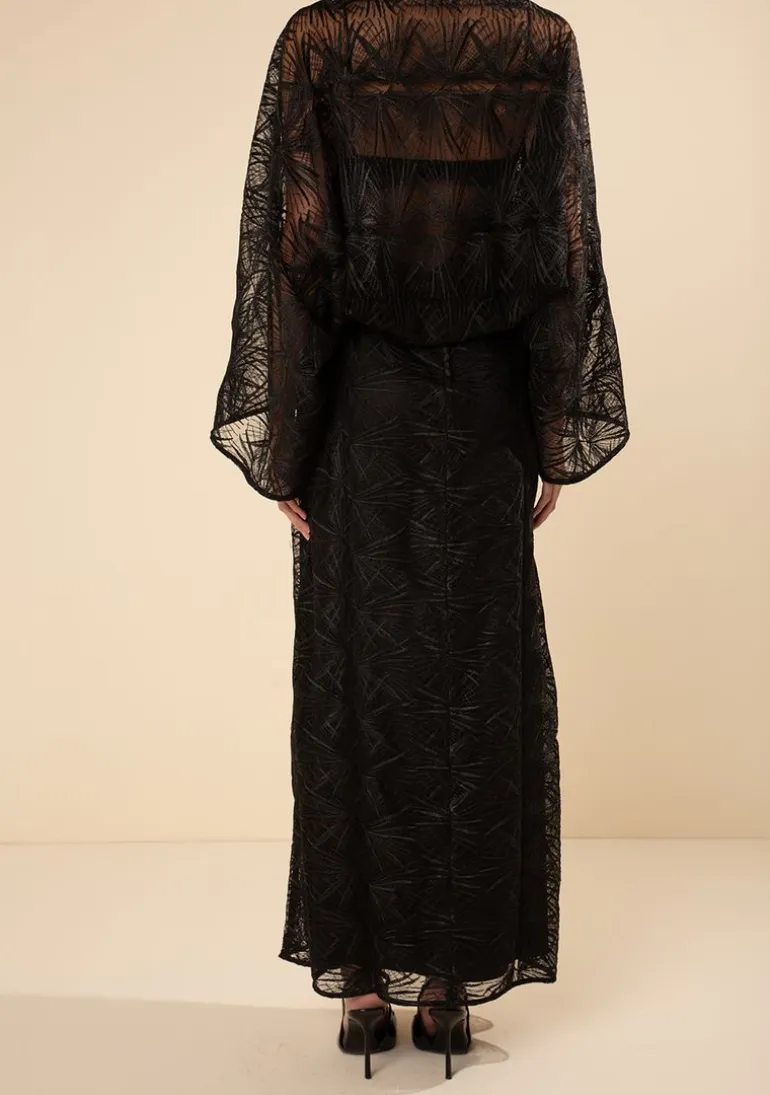 Vestido Longo Obsidiana Preto