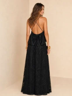 Vestido Longo Tela Sequoia Preto